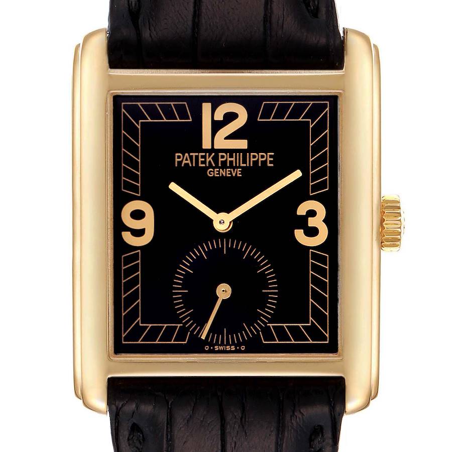Patek Philippe Gondolo 18k Yellow Gold Small Seconds Mens Watch 5014