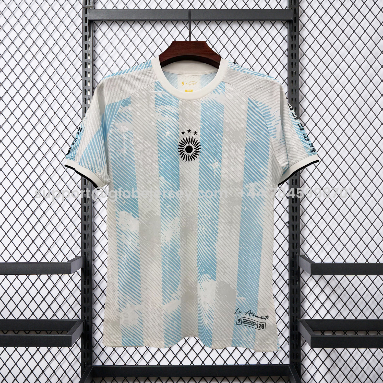 Argentina 2026 COMMA Blue White Messi Special Jersey - Fans Version