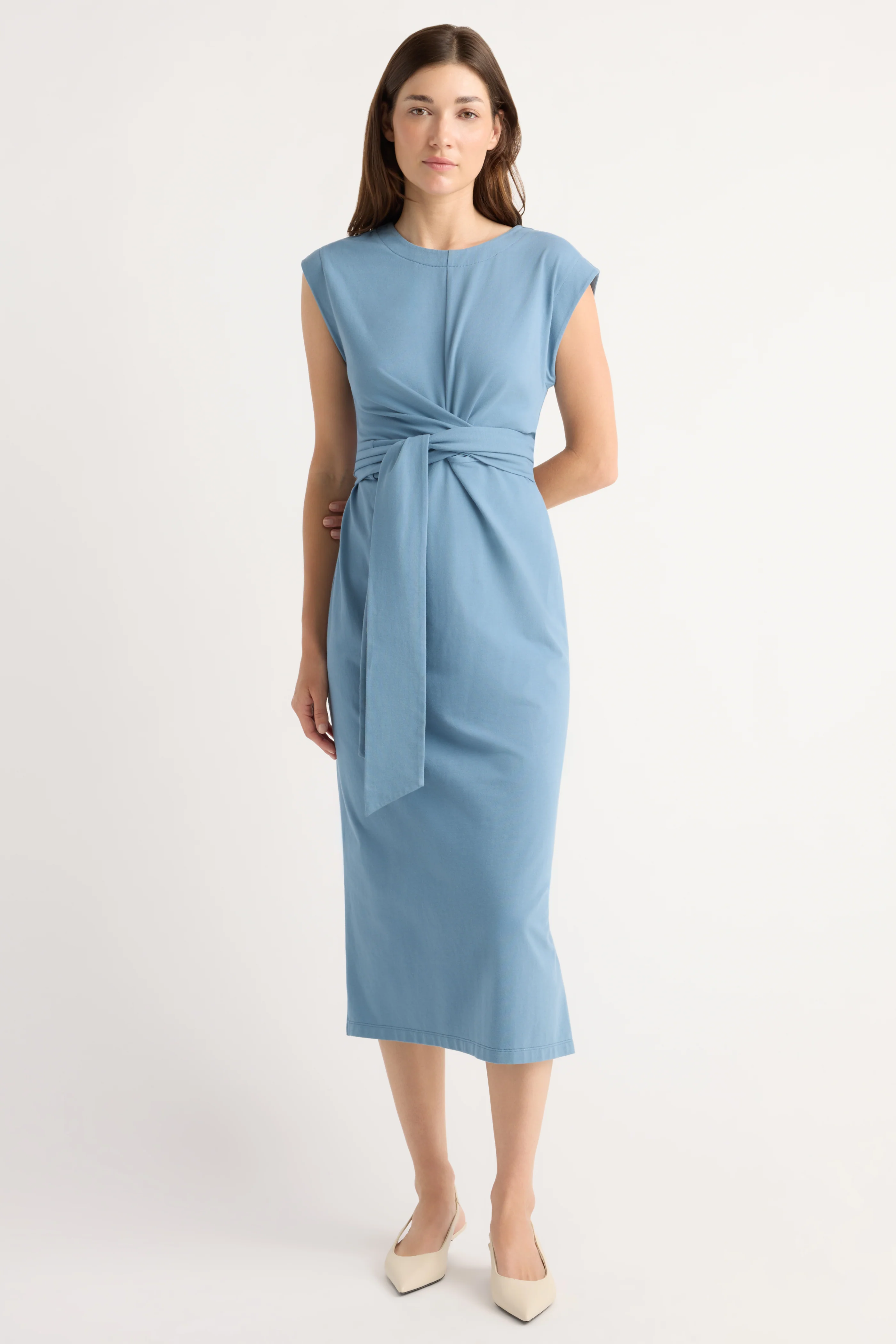 Fei Tie-Front Organic Cotton Dress