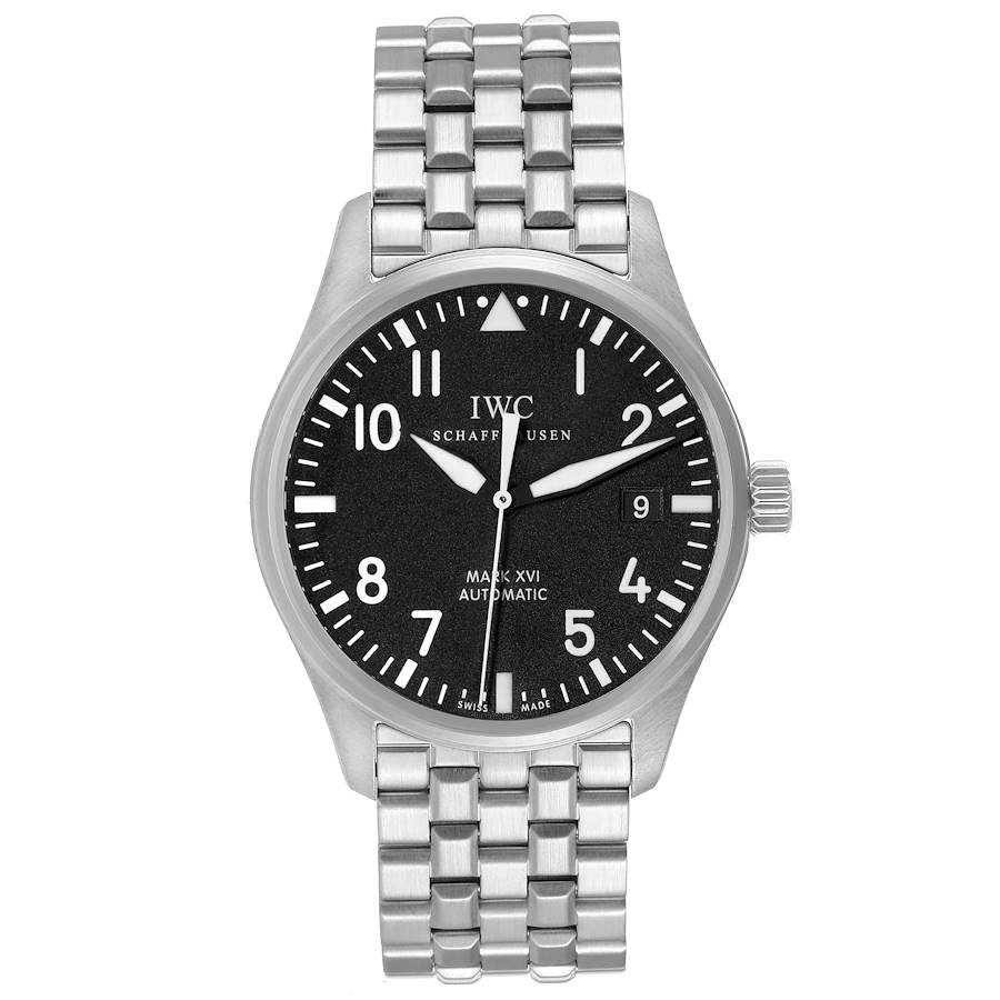 IWC Pilot Mark XVI Black Dial Steel Mens Watch IW325504