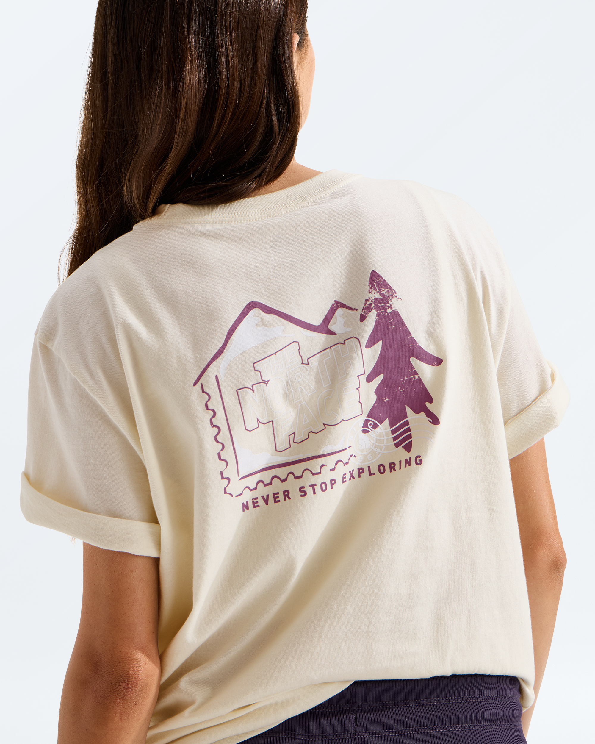 Women’s Mountain Stamps Relaxed Short-Sleeve Tee