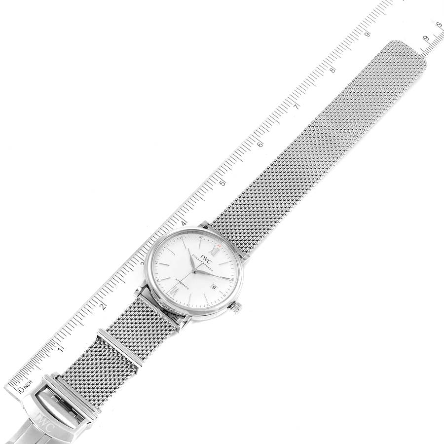 IWC Portofino Silver Dial Automatic Steel Mens Watch IW356505