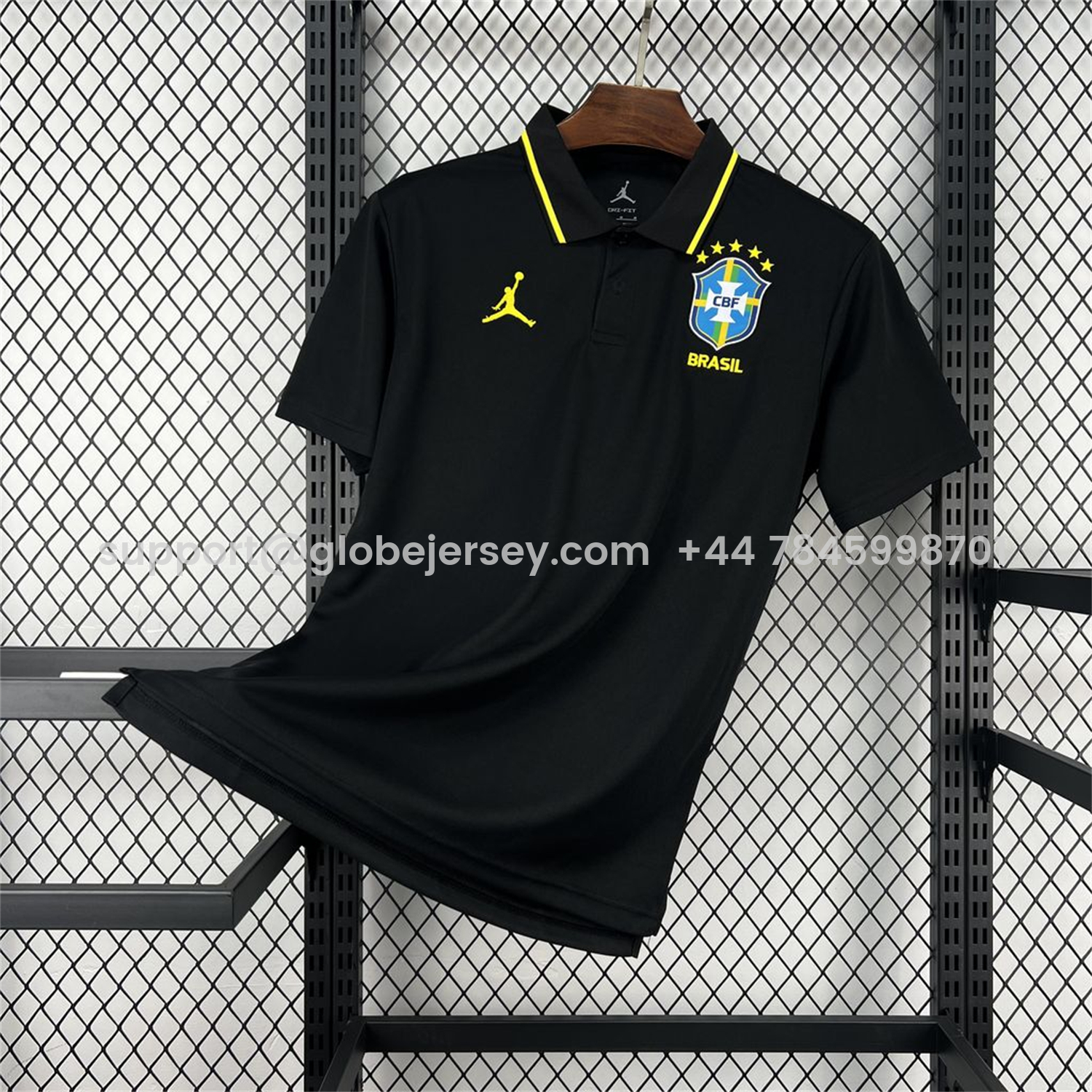 Brazil 2026 Black Special Edition Polo Jersey - Fans Version