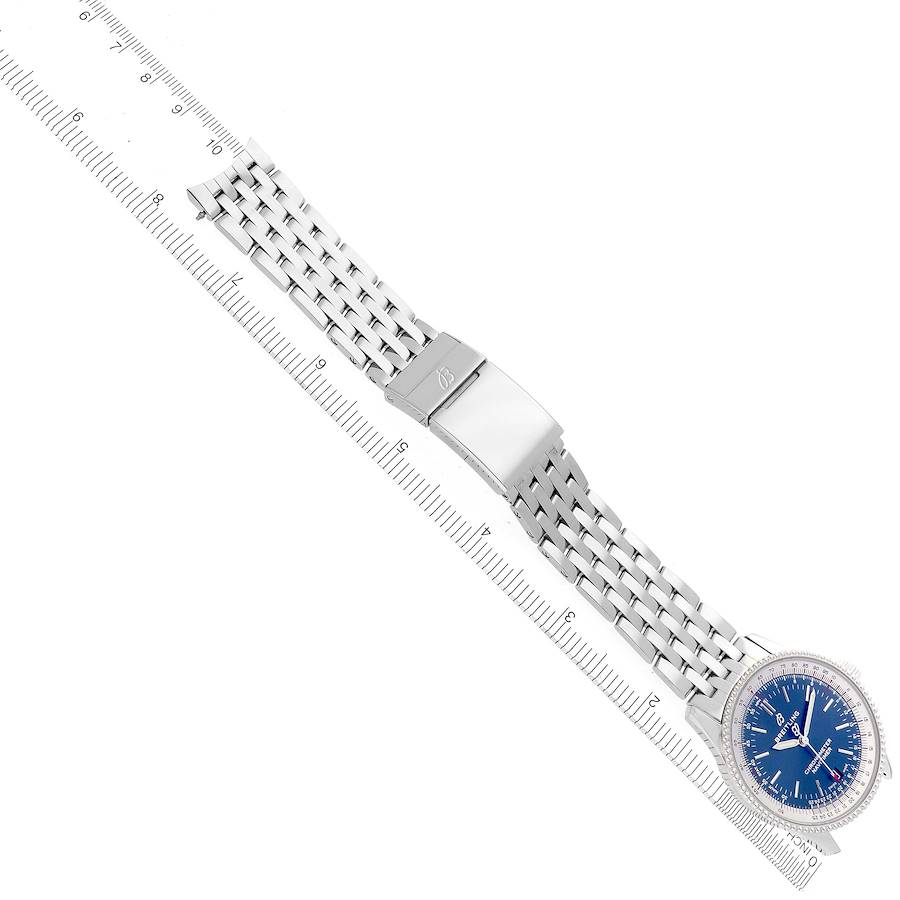 Breitling Navitimer 38 Automatic Blue Dial Steel Mens Watch A17325