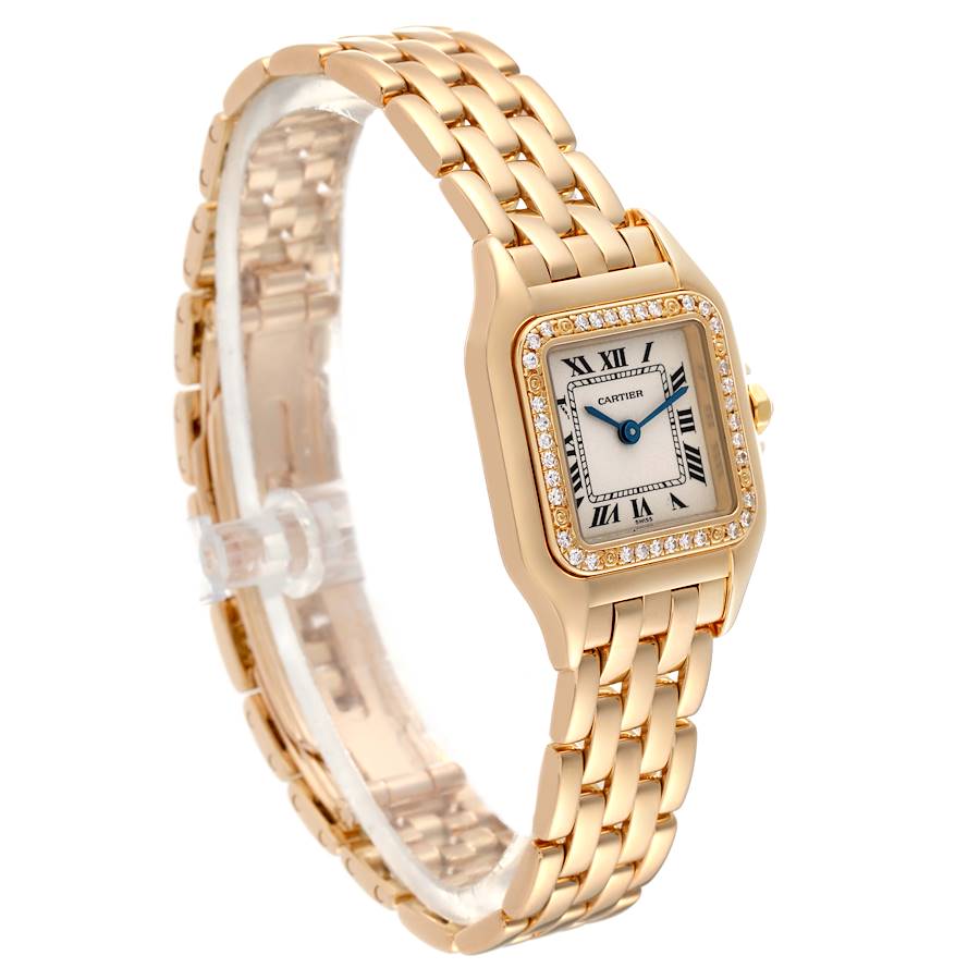 Cartier Panthere Yellow Gold Diamond Ladies Watch WF3070B9