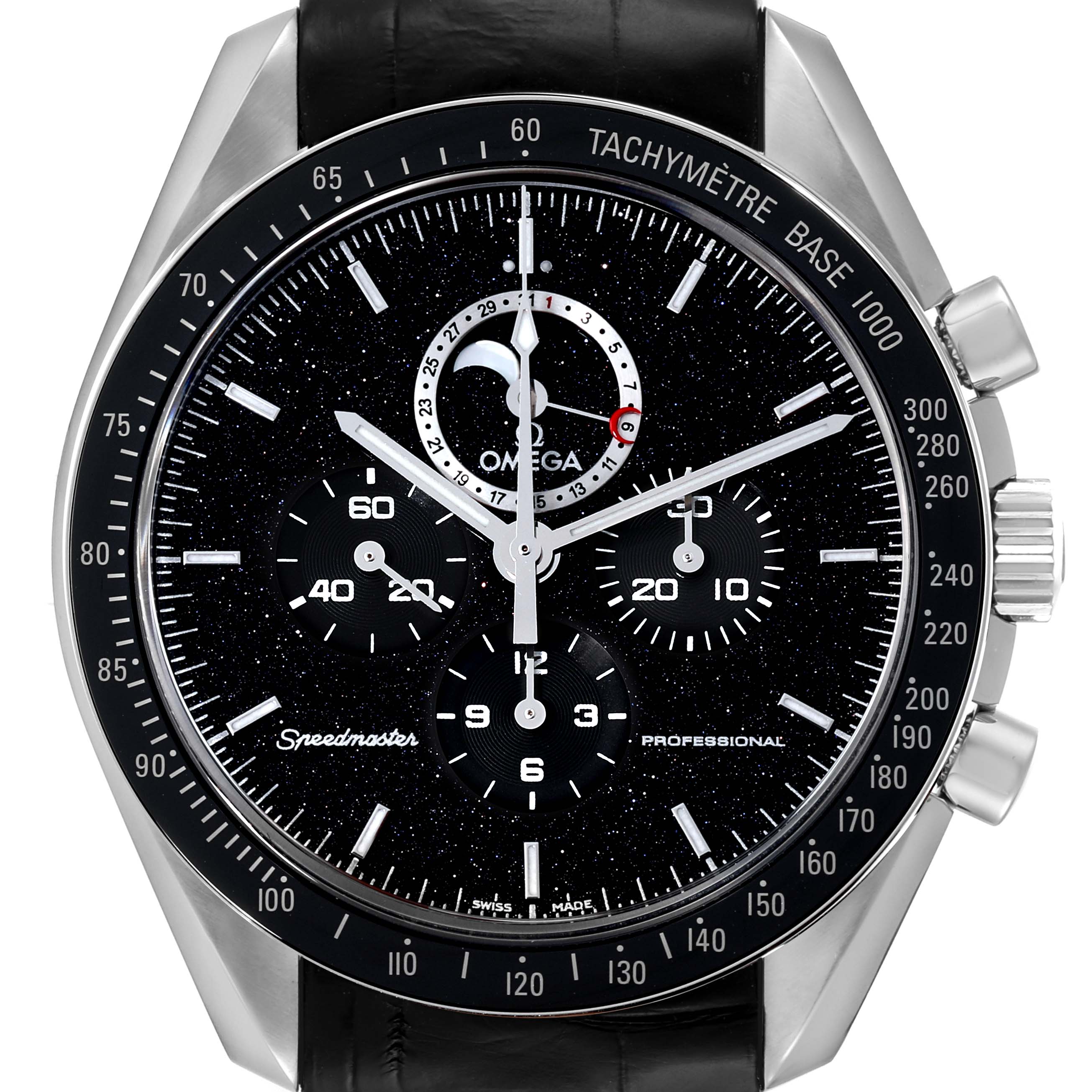 Omega Speedmaster Moonphase Steel Mens Watch 44.25 MM 311.33.44.32.01.001