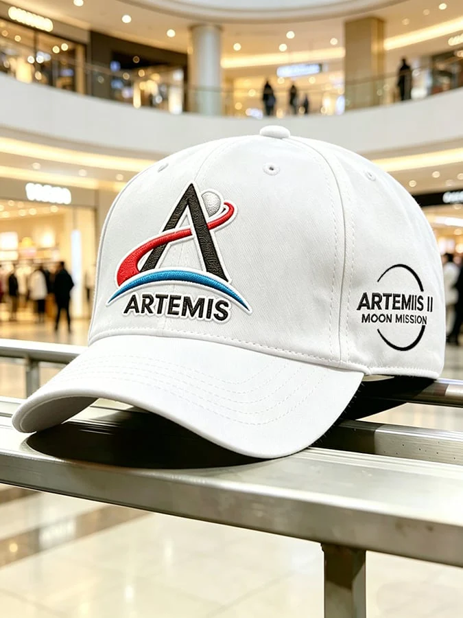 Unisex Artemis II 2026 Rocket Launch Print Hat