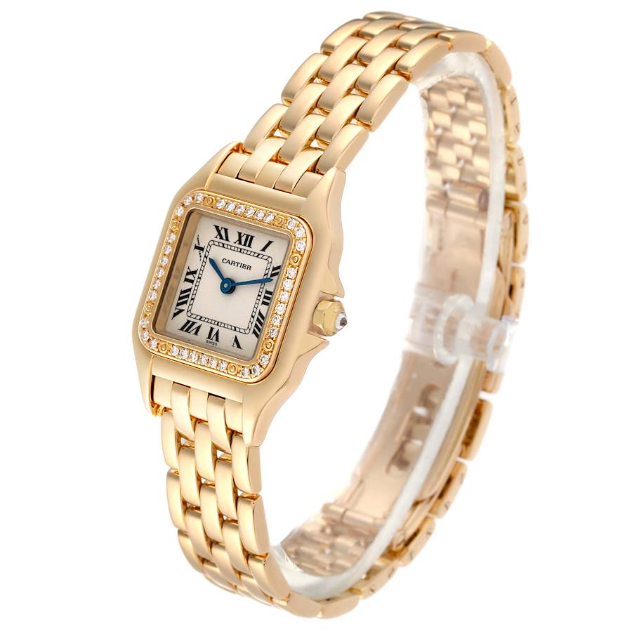 Cartier Panthere Yellow Gold Diamond Ladies Watch WF3070B9