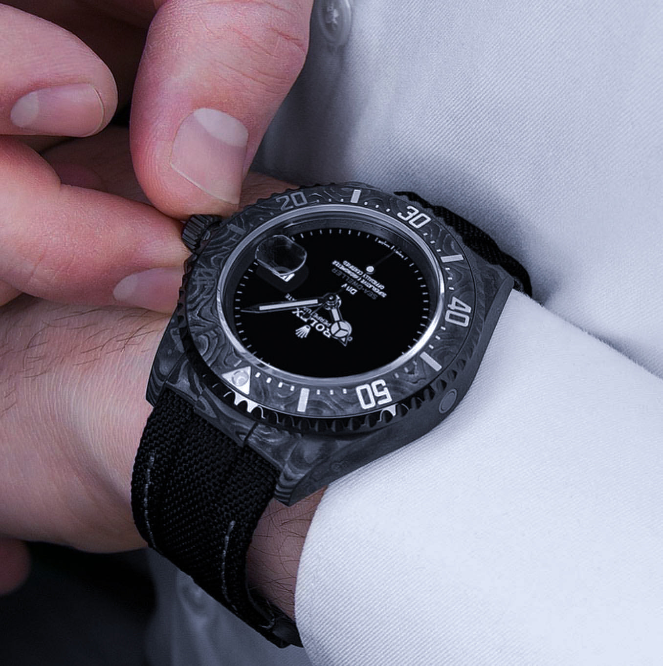 NTPT Carbon DiW Rolex Sea Dweller GHOST
