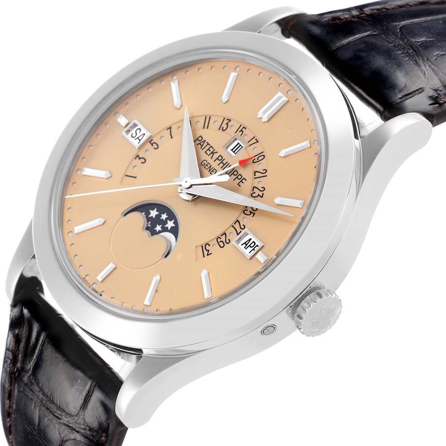 Patek Philippe Complications Perpetual Calendar Platinum Mens Watch 5496P Papers