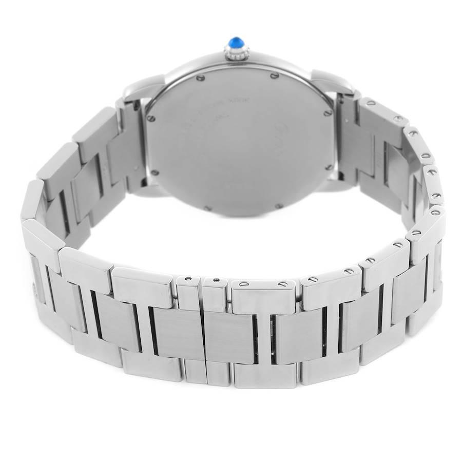 Cartier Ronde Solo Large 36mm Silver Dial Steel Mens Watch W6701005