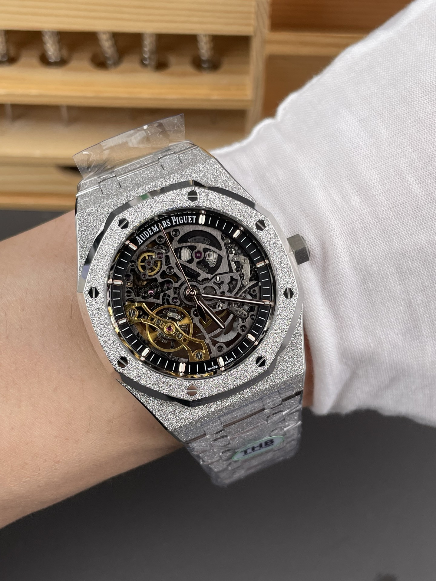 Royal Oak 15407 Frosted White Gold Skeleton