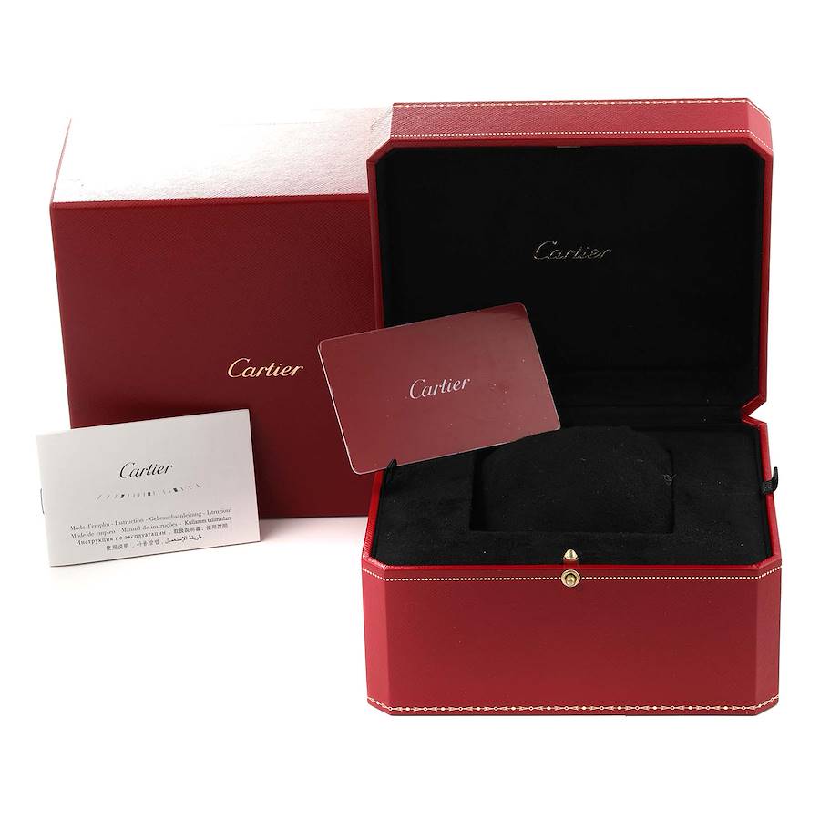Cartier Baignoire Allongee Rose Gold Diamond Ladies Watch WJBA0006
