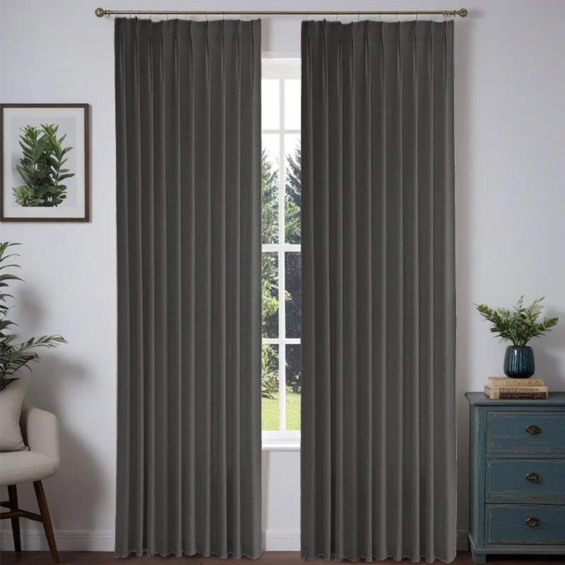 Custom Heavyweight Linen Drape - Pleated