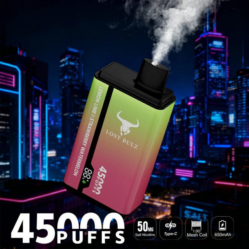 🔥 Lost Bulz V450 45K Puffs Disposable Vape | 2% Nikotyny 💨 45 000 Puffów | Pakiet 10 sztuk | Szybka wysyłka z Polski 1–3 dni 🚚🇵🇱