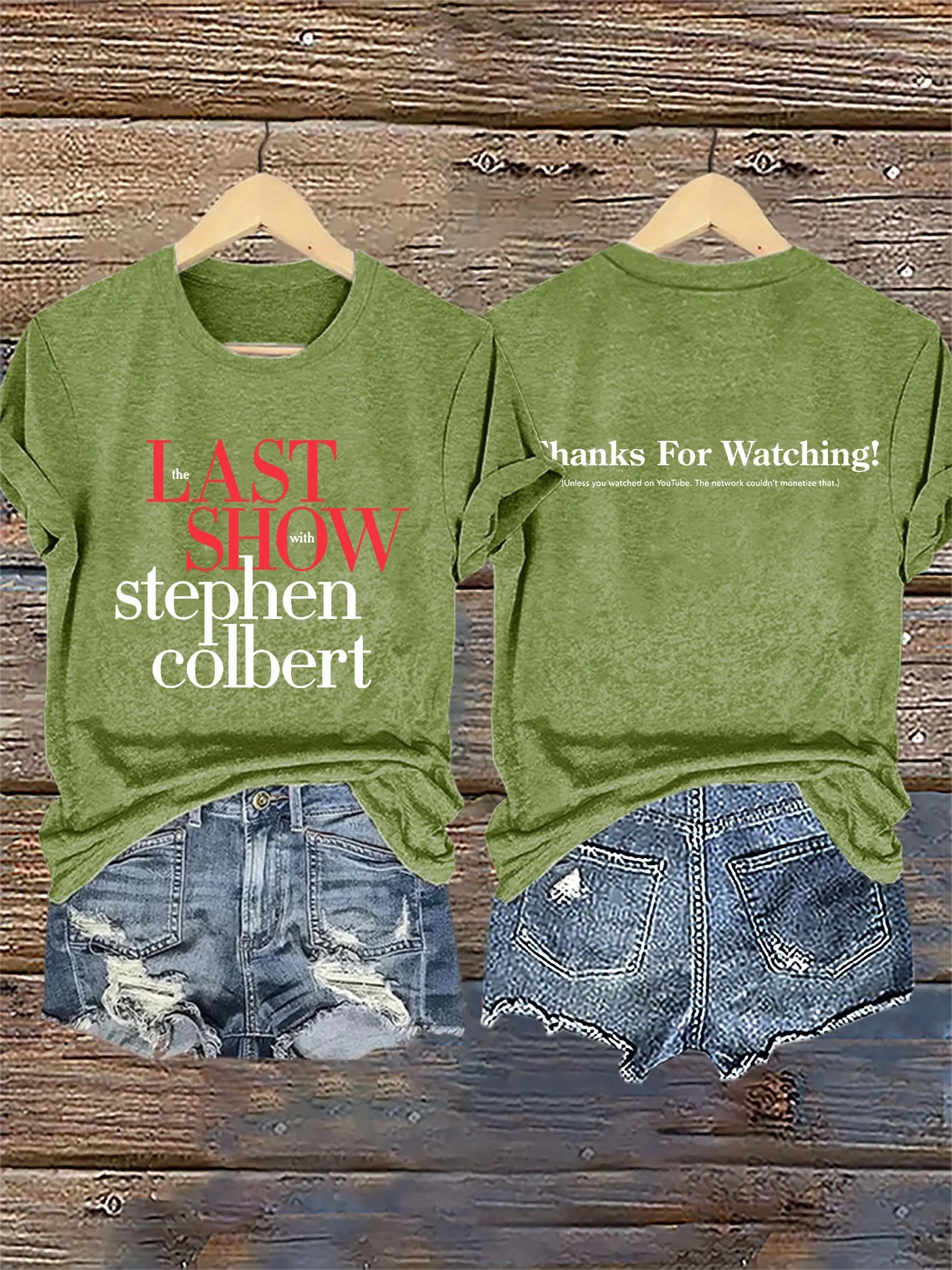 Retro Last Show Tree Print T-Shirt