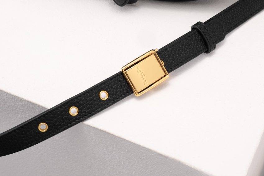 Replica Dior Bobby Black Grained