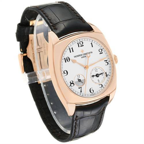 Vacheron Constantin Harmony Dual Time Rose Gold Mens Watch 7810S