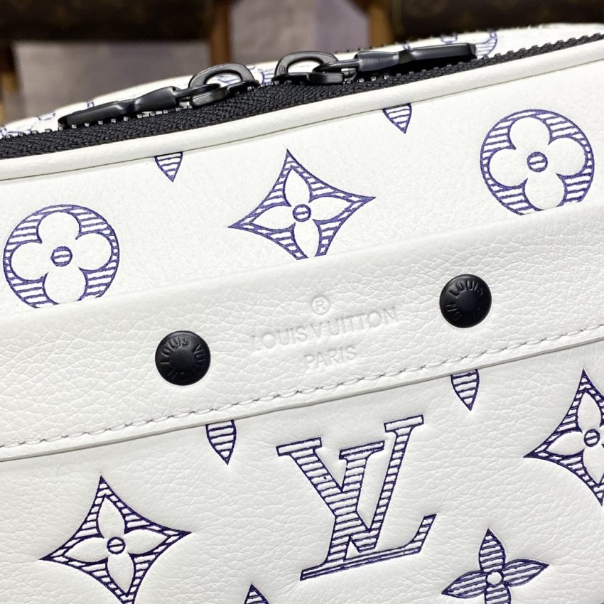 Replica Louis Vuitton Alpha Messenger White Canvas