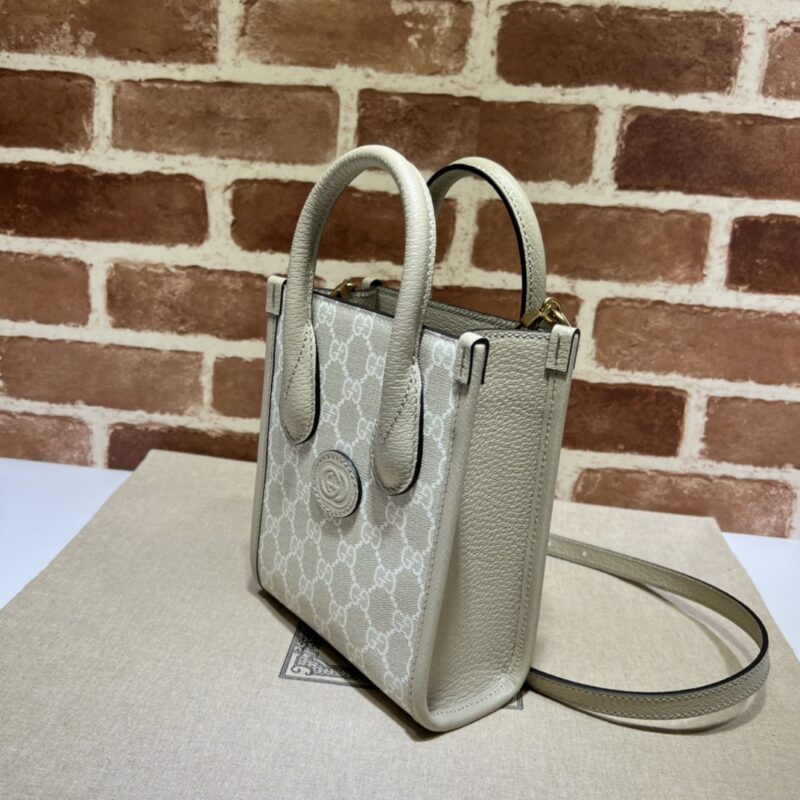Replica Gucci Ophidia Mini Tote Bag White