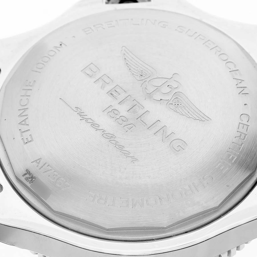 Breitling Superocean II Yellow Dial Steel Mens Watch A17367