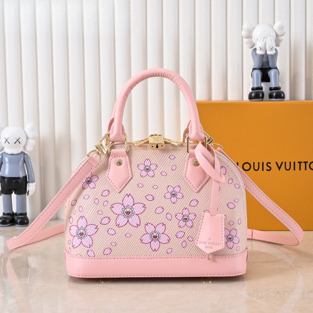 Louis Vuitton X Takashi Murakami Alma BB Pink 25Cm M13104