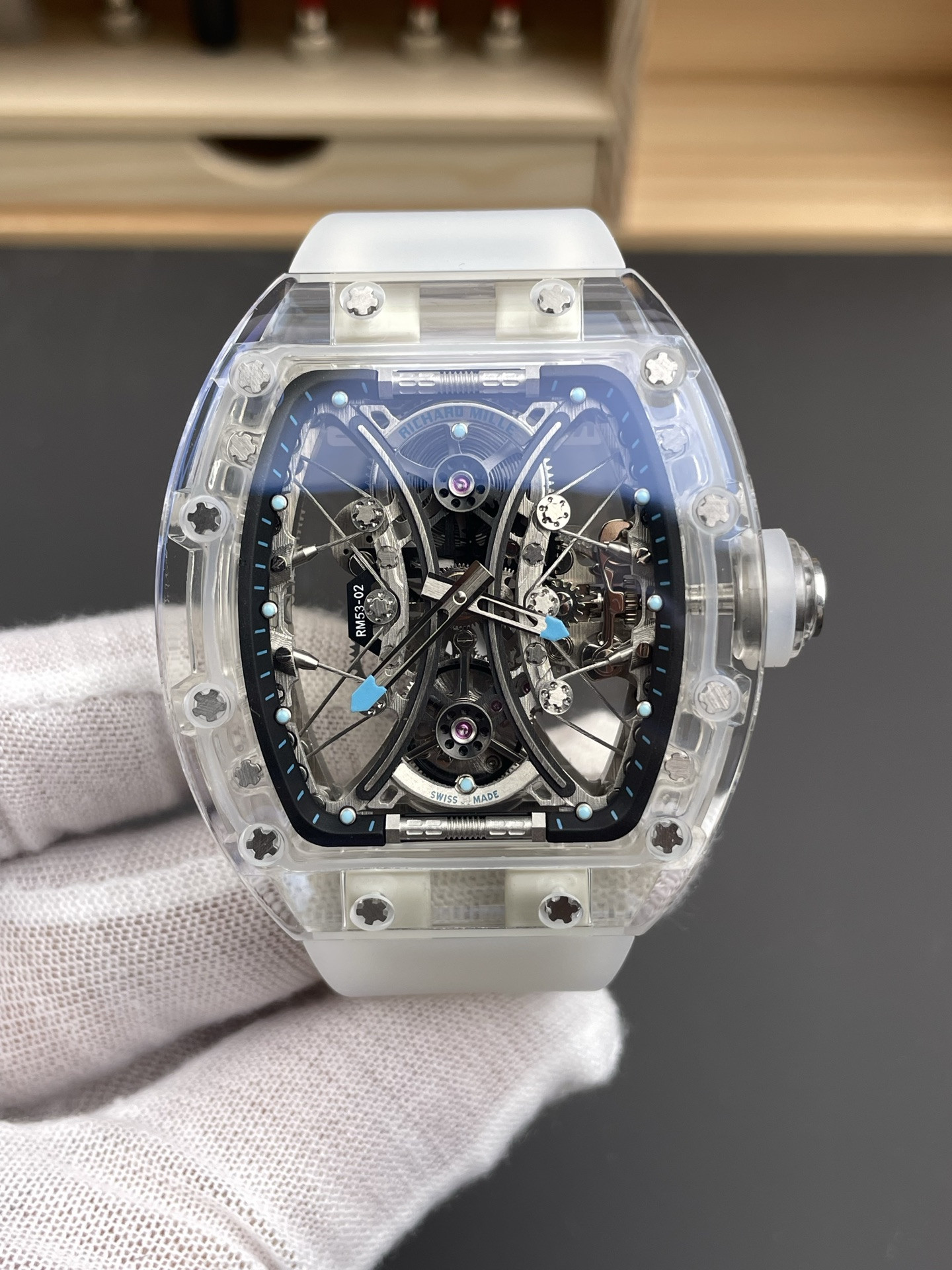 RM53-02 Transparent Sapphire Case