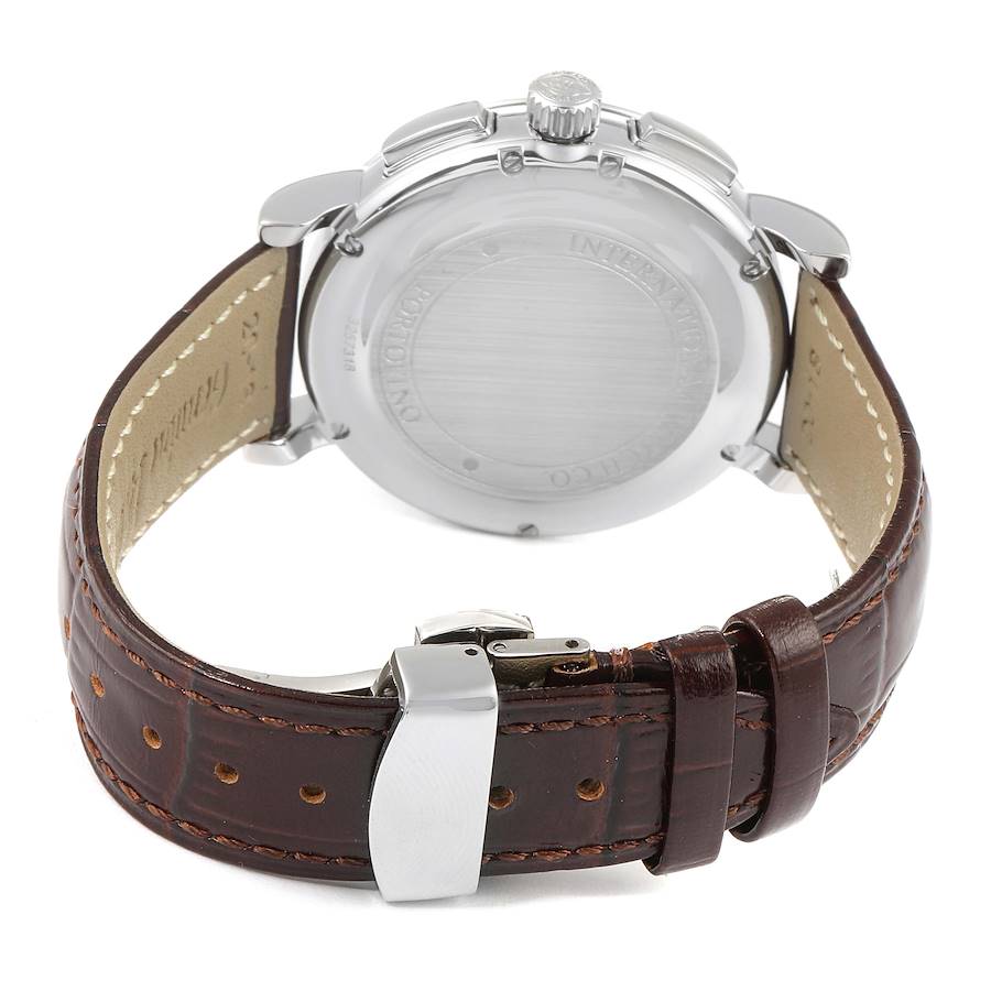 IWC Portofino Chronograph 41mm Silver Dial Steel Mens Watch IW378302