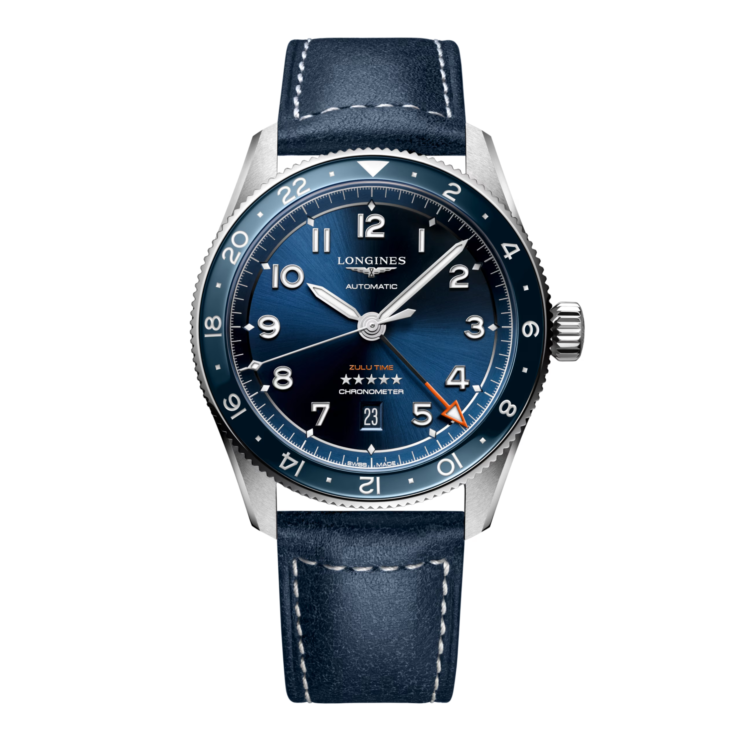 LONGINES SPIRIT ZULU TIMEL3.812.4.93.6 Case size: &Oslash; 39 mm