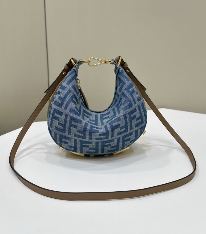 Replica Fendi Fendigraphy Small Denim Blue