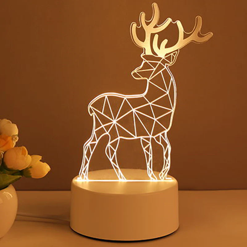 3D Lamp Acrylic USB LED Night