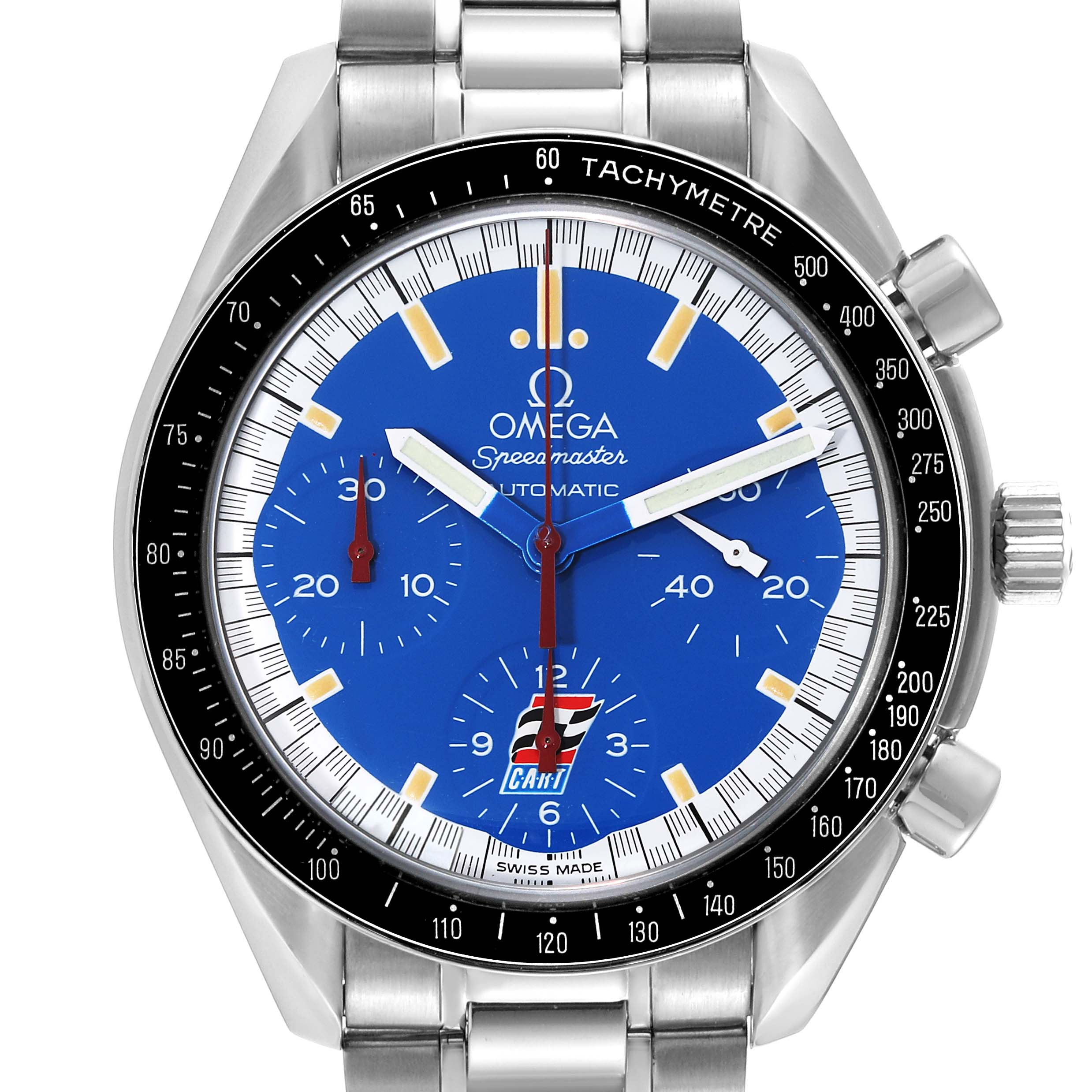Omega Speedmaster Schumacher Blue Dial Steel Mens Watch 39.0 MM 3510.80.00
