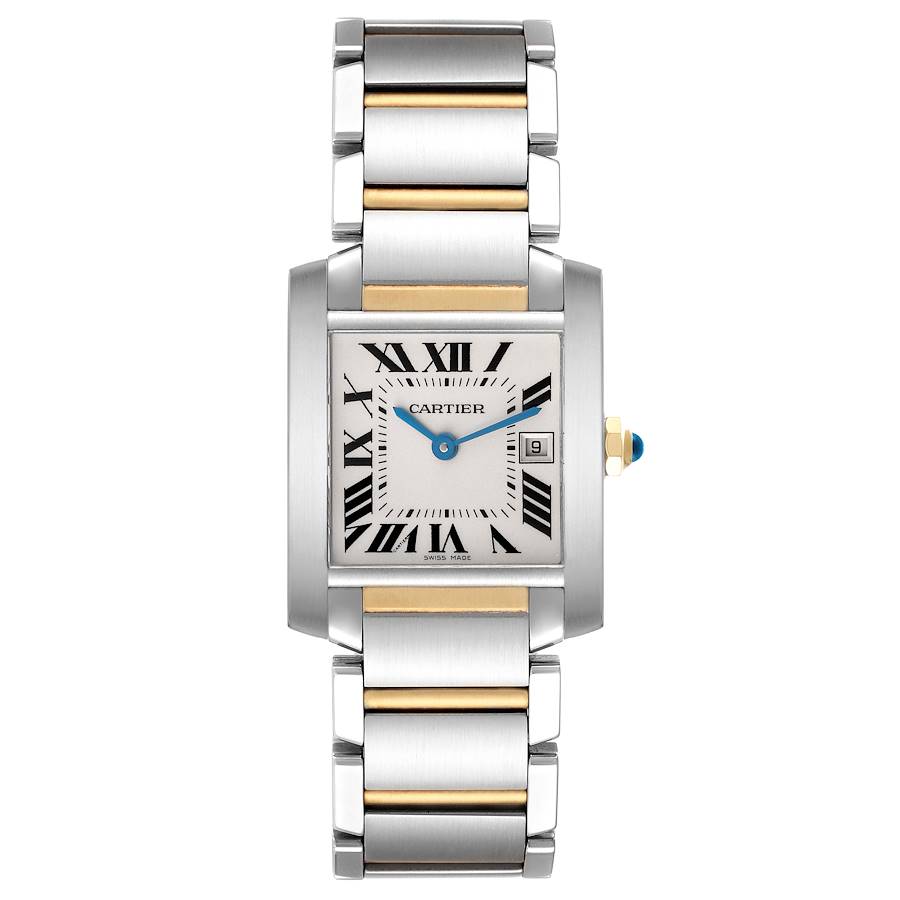Cartier Tank Francaise Midsize Steel Yellow Gold Ladies Watch W51012Q4