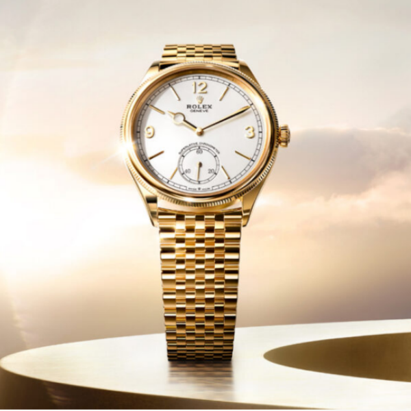 2025 NEW Rolex 1908 Yellow Gold White Dial Settimo Bracelet - 52508