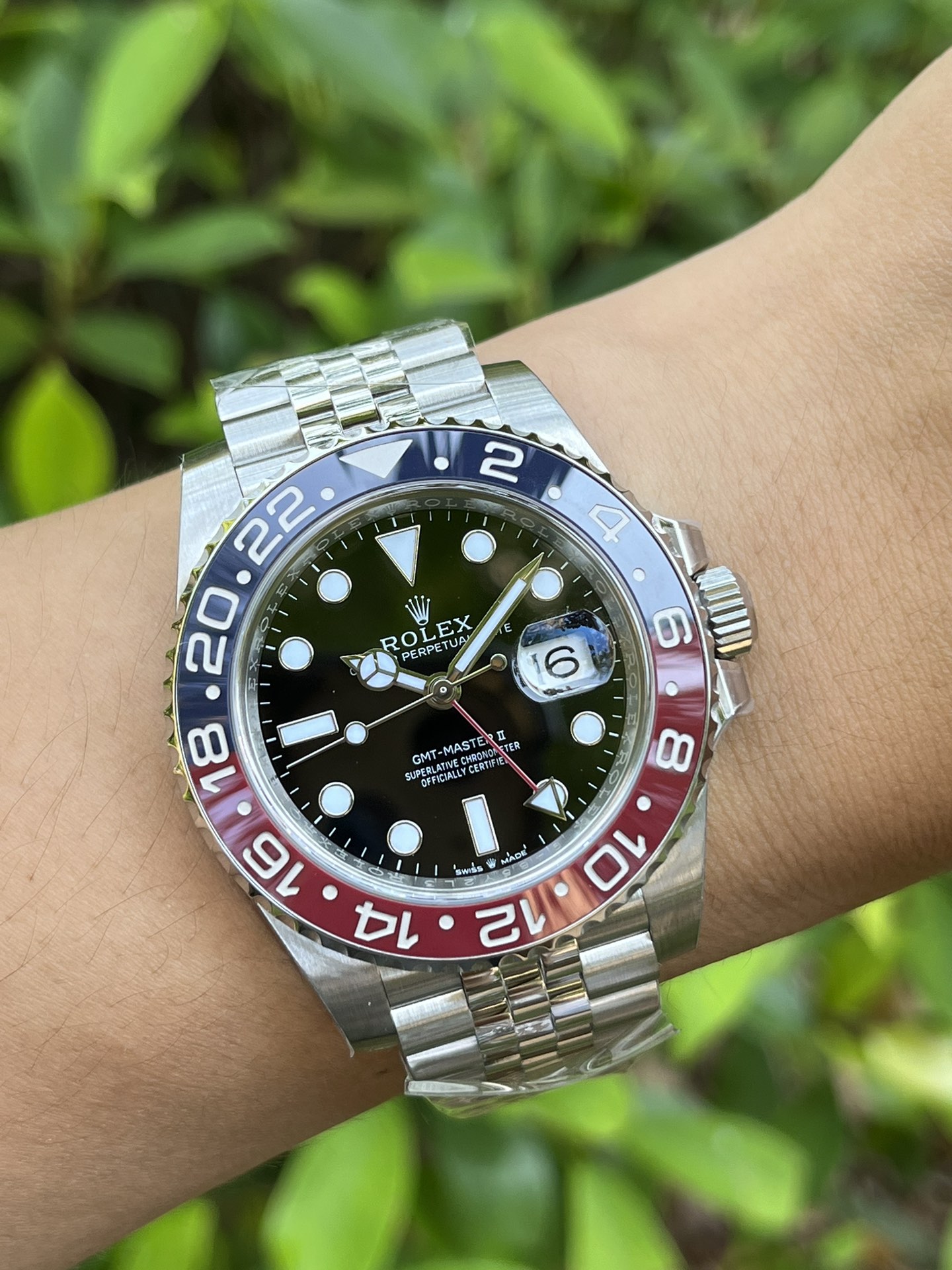 CC Rolex GMT-Master II 126710BLRO Stainless Steel Black Dial 40MM Mens Replica Watch
