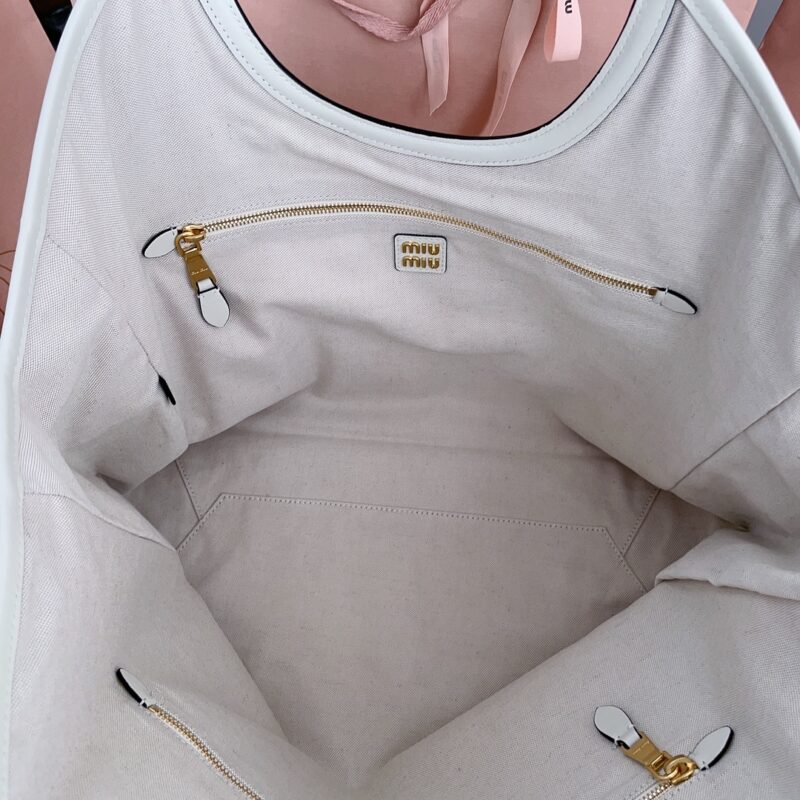 Replica Miu Miu Ivy Tote White