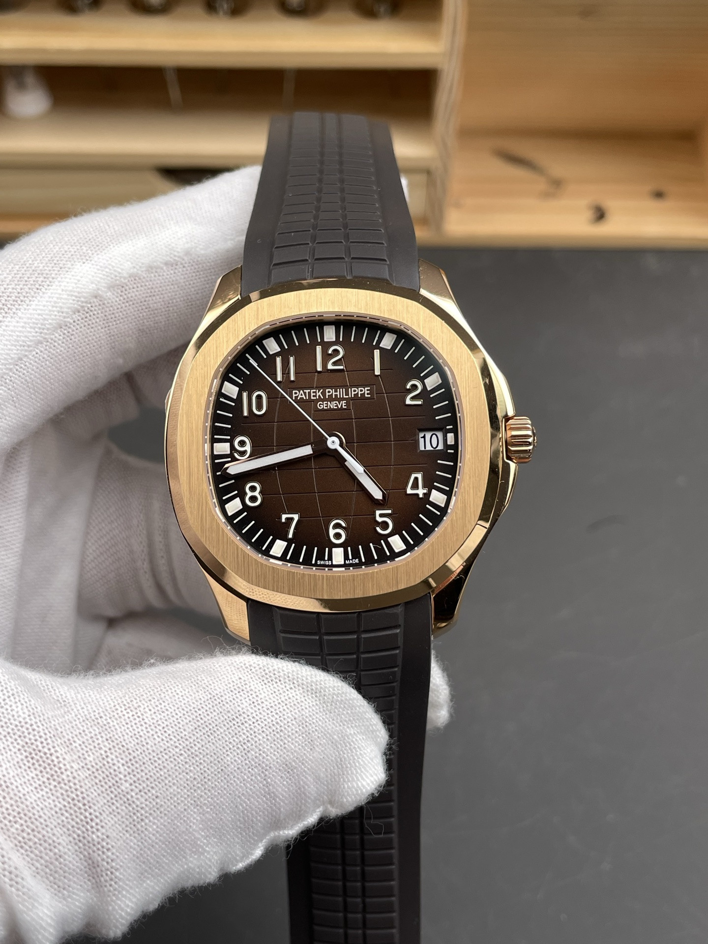 Patek Aquanaut 5167 Rose Gold Coffee Brown Dial V4 Version