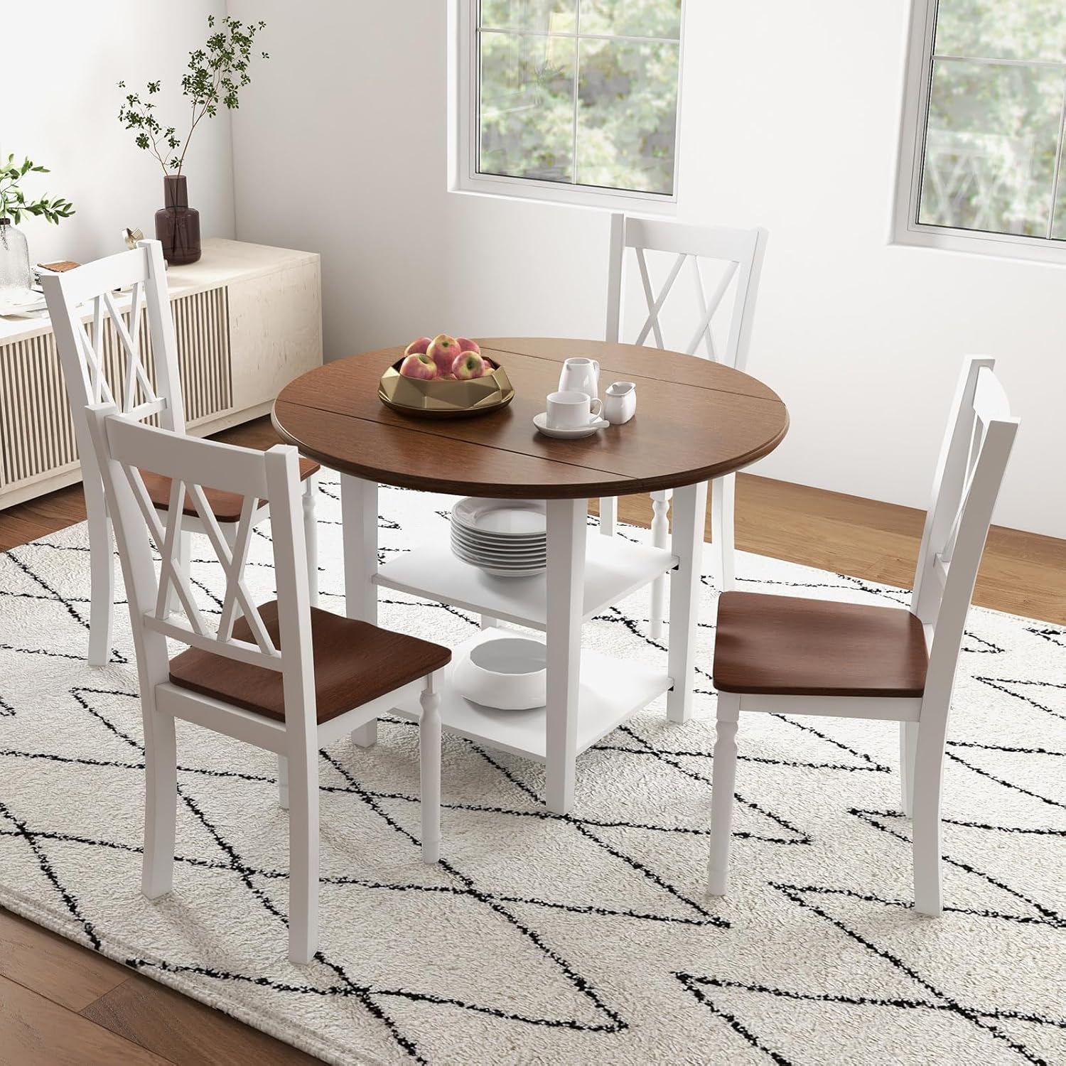Wooden Dining Chairs Set of 2