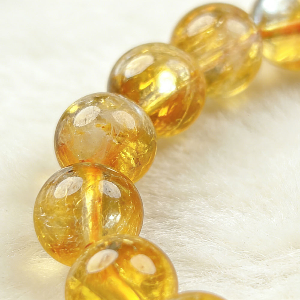 10mm Citrine Wealth Bracelet | Abundance, Prosperity & Solar Energy