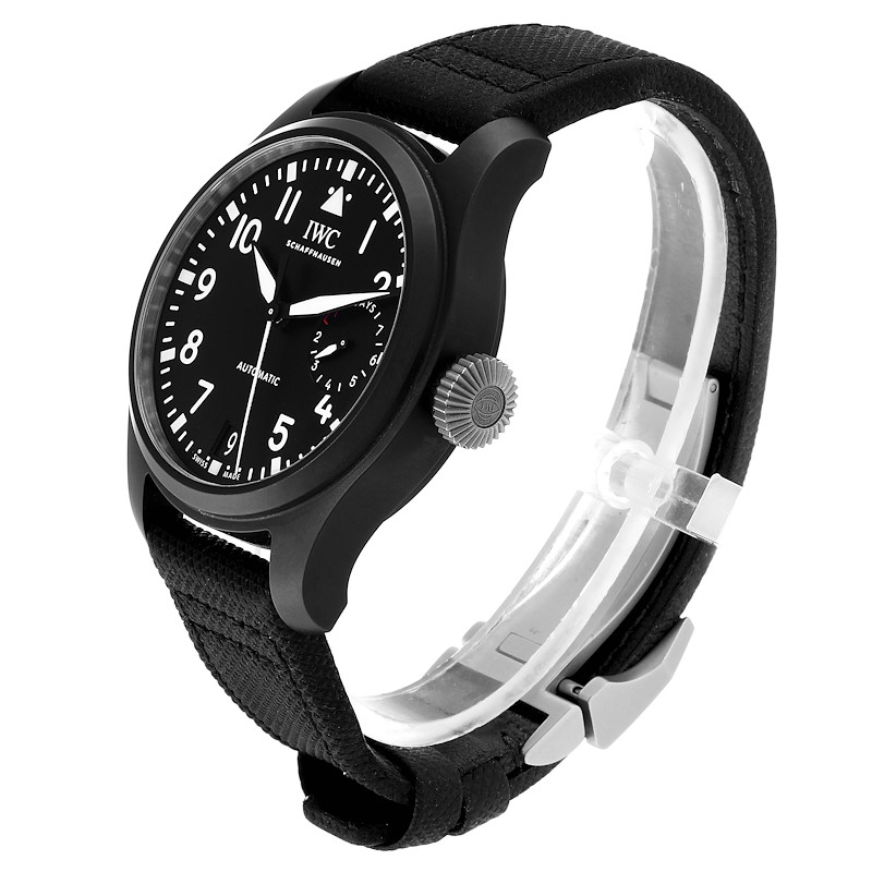 IWC Big Pilot Top Gun Black Ceramic Mens Watch IW502001