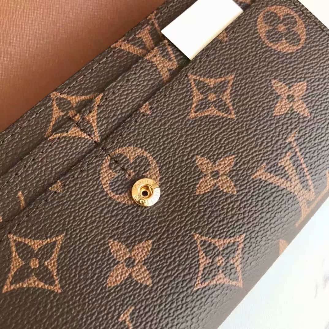 Louis Vuitton Sarah Wallet Monogram Canvas Brown 19Cm M60531