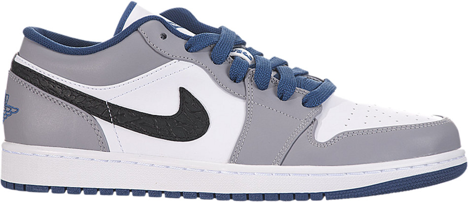 Air Jordan 1 Low True Blue Cement 553558-103