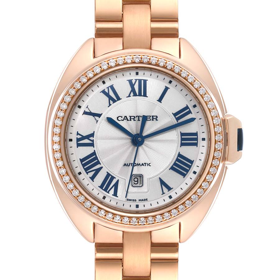 Cartier Cle Rose Gold Diamond Automatic Ladies Watch WJCL0003