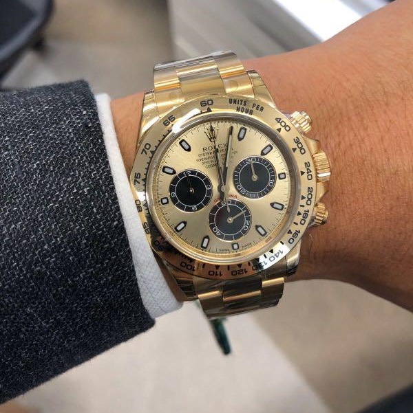 Rolex Daytona &lsquo;Pikachu&rsquo; Gold 18k Yellow Gold Oyster Steel 40 mm 116508