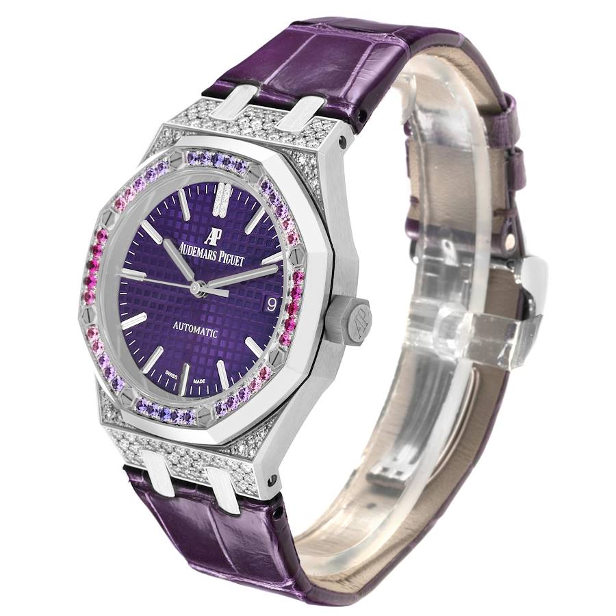 Audemars Piguet Royal Oak Diamond Sapphire White Gold Limited Edition Watch 15452BC