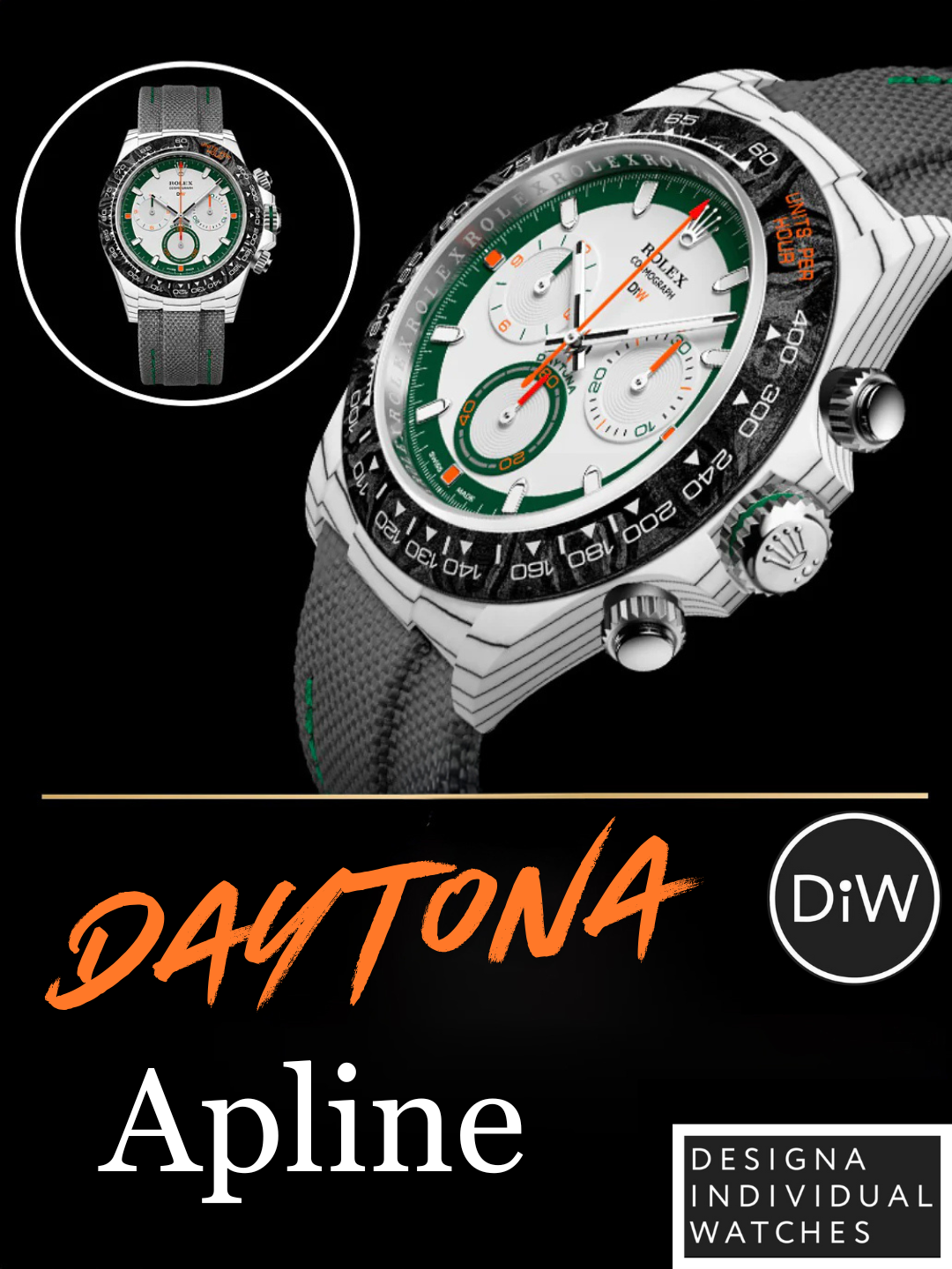 The Ultimate Golfer's Watch: DiW Rolex Daytona with ALPINE Design