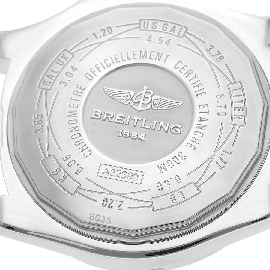 Breitling Aeromarine Avenger II GMT Black Dial Steel Mens Watch A32390