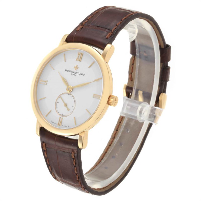 Vacheron Constantin Patrimony Yellow Gold Silver Dial Mens Watch 81160
