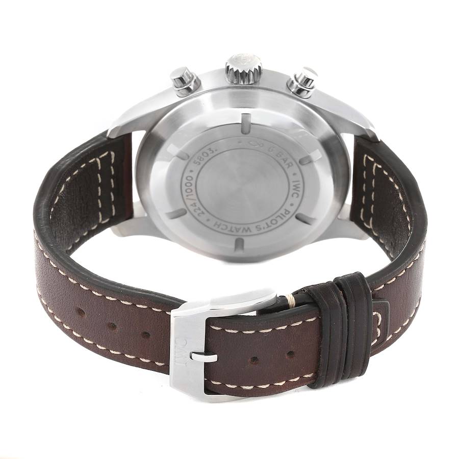 IWC Pilot Racing Green Dial Chronograph LE Mens Steel Watch IW377726