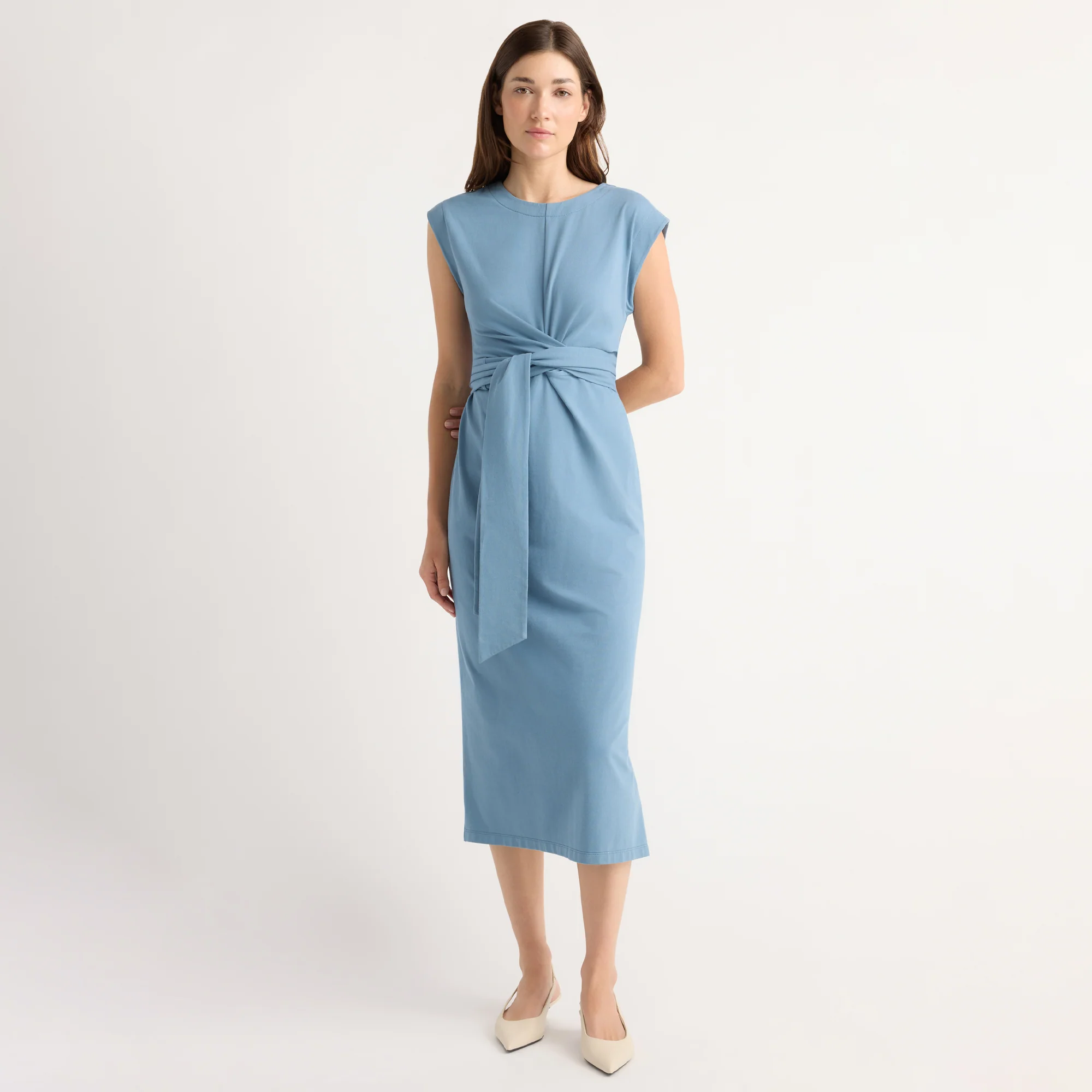 Fei Tie-Front Organic Cotton Dress